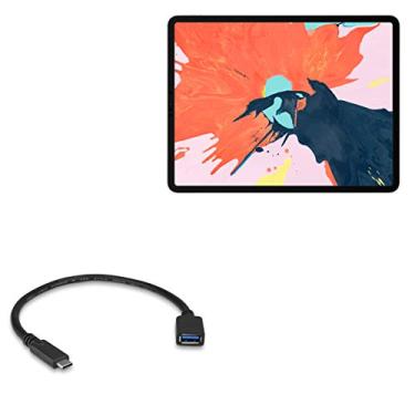 Imagem de Apple iPad Pro 11" (2018) Cabo, BoxWave [adaptador de expansão USB] Adicione hardware conectado USB ao seu telefone para Apple MacBook com tela Retina (2015) | iPad Pro 11" (2018), Pro 12,9" (2018)