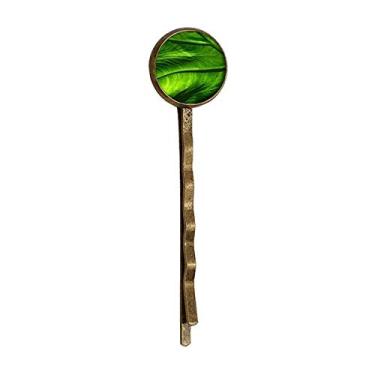 Imagem de Bonequinho de cabelo de metal retrô com imagem de planta de banana