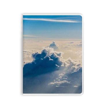 Imagem de Diário de capa macia Sunshine Clouds Blue Sky Art Deco para presente moderno