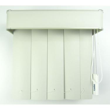 Imagem de Persiana Vertical Em Pvc Com Bando Crisdan Largura 1,50 X 1,50 Altura Cinza