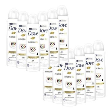Imagem de Kit 12 Desodorantes Dove Antitranspirante Invisible Dry150ml Invisible Dry