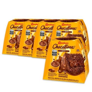 Imagem de Chocotone Bauducco Mousse Chocolate Kit 5 Panetones 450G