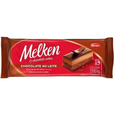 Imagem de Chocolate Ao Leite Melken Barra 2,1Kg - Harald