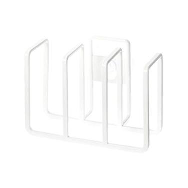 Imagem de Yamazaki Home 3 Suporte de esponja organizador para pia de cozinha | Aço, tamanho único, branco
