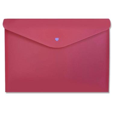 Imagem de Envelope Com Botão A4 Full Color Pink Organização Dello