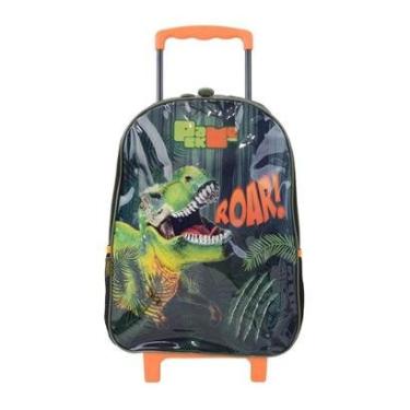 Imagem de Mochilete Escolar Infantil Pacific Pack Me Dinossauro Verde - 9104J01-Unissex