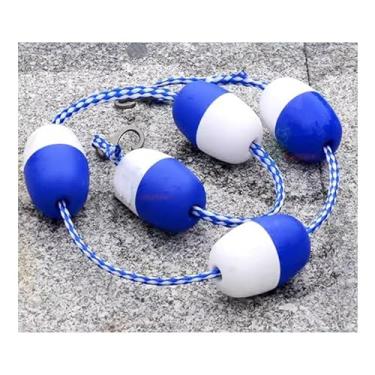 Imagem de Corda de segurança com flutuadores, kits de flutuação de corda divisória de segurança, cordão flutuante de segurança, corda de nylon de polietileno, divisor de piscina flutuante para praia de areia