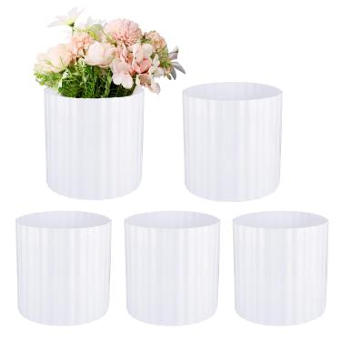 Imagem de lasuroa 10 coleiras de rosas para proteção de inverno, 42 x 23 cm, protetores de cobertura de roseira, capas de plantas de inverno vinculáveis e empilháveis, proteção contra congelamento de animais