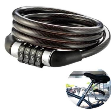 Imagem de Trava Tranca Senha Cadeado Segredo Bike Moto Portao Anti - Gimp