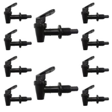 Imagem de Kit 10 Torneiras Pretas Para Bebedouro Master/ Mini - Guaçu