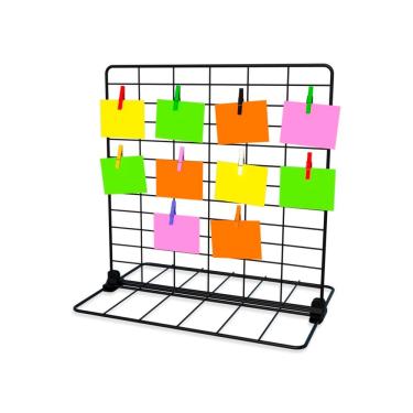 Imagem de Memory Board de Mesa Painel de Fotos Recados Port it Decoração 30x30 com Prendedores Coloridos