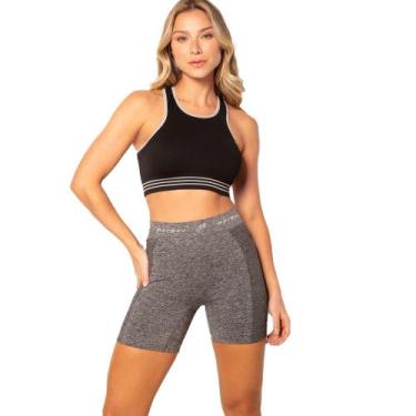 Imagem de Short Fitness Fit Feminino Para Academia Treino Sem Costura Mormaii, P