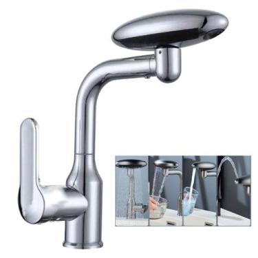 Imagem de Torneira Monocomando Cozinha Gourmet Misturador Agua Quente Fria Rotaç