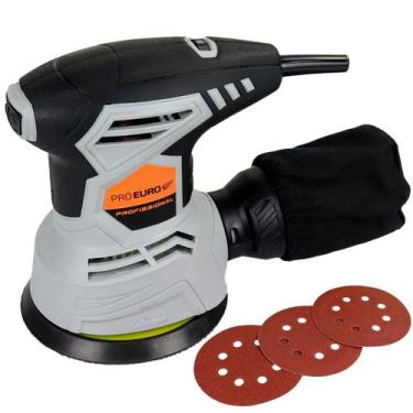 Imagem de Lixadeira Roto Orbital Profissional 400W 127V 125mm Pró Euro + 3 disco