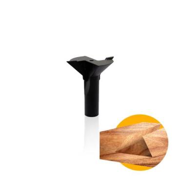 Imagem de Fresa Tupia Manual Haste 12mm Corte 45º Invertida Vídea - Metali