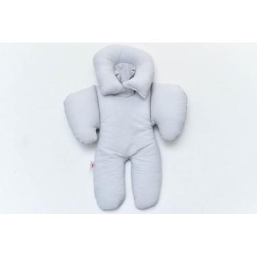 Imagem de Almofada / Redutor de Bebê Conforto 100% Algodão - ROMA BABY, CINZA