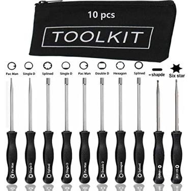 Imagem de 10 peças ferramenta de ajuste de carburador para motor pequeno comum de 2 ciclos Echo Poulan Husqvarna MTD Ryobi Homelite aparador de ervas daninhas motosserra