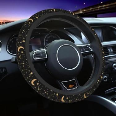 Imagem de Capa protetora para volante Galaxy Sun Moon Auto 38.1 cm Fit Auto SUV Vans Trucks