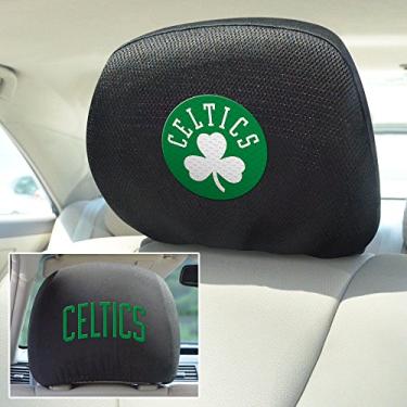 Imagem de FANMATS 12520 Boston Celtics Conjunto de capa de apoio de cabeça bordado – 2 peças