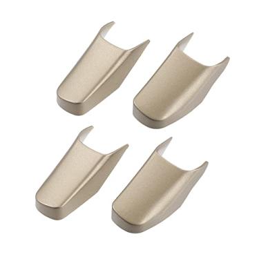 Imagem de X AUTOHAUX 4 peças tampas de extremidade de alça de puxar porta de carro para Lincoln Town Car 4.6L V8 2003-2011 3W1Z-5422670-AAC Alça de maçaneta interna do carro substituir maçaneta interna da porta guarnição da porta dourada