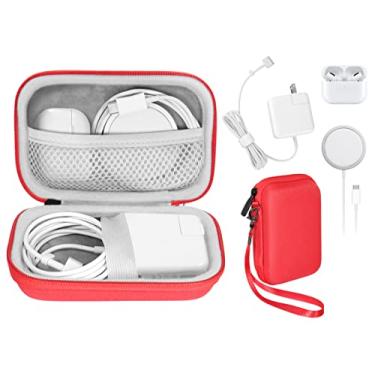 Imagem de CaseSack Capa prática para carregador MacBook Air Pro MagSafe/MagSafe 2 adaptador de alimentação, iPhone 13/13 Pro, carregador MagSafe para iPhone 14/14 Pro, hub USB C, hub tipo C, adaptador multiportas USB