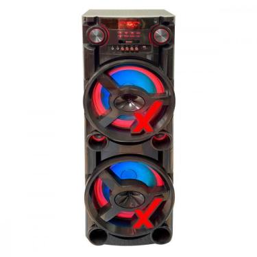 Imagem de Caixa De Som Amvox New X 2900W Led Bluetooth USB SD Bivolt Preto ACA 2