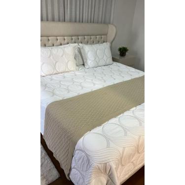 Imagem de Peseira Manta Tricot Sala Cama Casal Queen 230x60cm Veneza - Calu Tric
