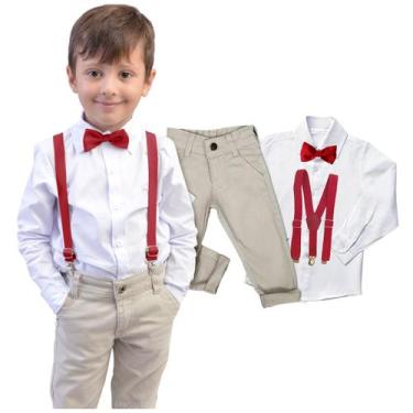 Imagem de Conjunto Batizado Manga Longa Calça Faca Bebe Infantil Cores e Tamanho