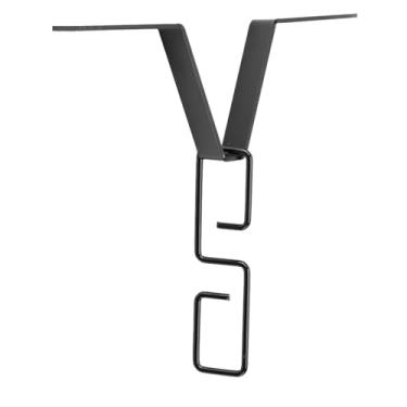 Imagem de Clipe Adaptador de Corrente de Chuva, 2 Conjuntos de Gancho Em V Calha de Ferro Com Gancho de Corrente de Chuva, Feito de Ferro Premium para Coleta Eficiente de água, Instalação