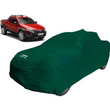 Imagem de Capa Para Fiat Strada Cabine Estendida Tecido Helanca Lycra (Verde)