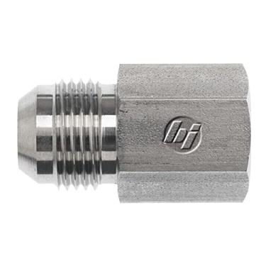 Imagem de Brennan 2405-12-12-SS, encaixe de tubo JIC de aço inoxidável, adaptador reto 12MJ-12FP, tubo de 3/10.2 cm OD x 3/10.2 cm-14 NPTF, macho