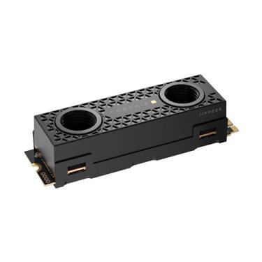 Imagem de Corsair MP700 PRO Hydro X Series 4TB M.2 PCIe Gen5 x4 NVMe 2.0 SSD – M.2 2280 – Leitura sequencial de até 12.400 MB/s – TLC NAND de alta densidade – Bloco de água pré-instalado – Preto