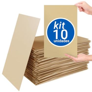 Imagem de 10 Placas Chapas Mdf Cru 3mm 30x19cm Quadro Artesanato