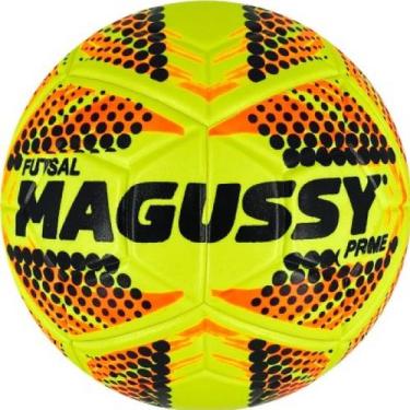 Imagem de Bola Futsal Magussy Prime, 4, Amarelo, Preto