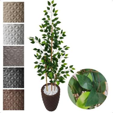 Imagem de Bambu Da Sorte 150cm Planta Artificial Com Vaso Decorativo - Flor de M