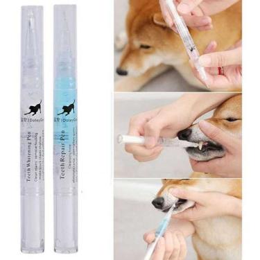 Imagem de Kit Limpeza De Dentes Tártaro Para Animais De Estimação - Teeth Pen