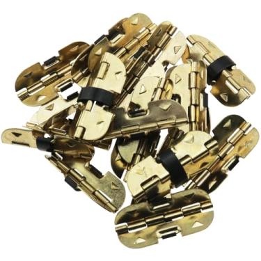 Imagem de DGZZI 20 peças dobradiças elásticas acessórios caixa de óculos caixa de madeira dobradiças de ferro de estampagem para caixas de óculos, caixas de madeira, caixas de joias, caixas de joias faça você