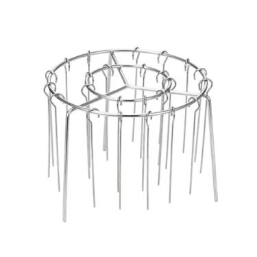 Imagem de weidrtily Suporte para espeto de fritadeira de vertical Kit de grelha para churrasco para fácil cozimento Estável para colocar Forma de pão de aço inoxidável Assadeira, 36 agulhas penduradas