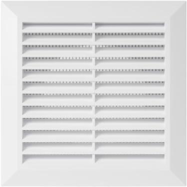 Imagem de Grade de ventilação branca de 10 cm - Uso interno/externo - (flange 3,9" Ø/tampa 17 x 17 cm) - grelha de ventilação de ar - capô de exaustão - Disponível em 3 tamanhos / 4 cores.