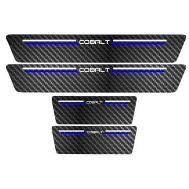 Imagem de Kit Soleira Protetora Porta Premium Blue Carbono  -  Cobalt - Jhow Ade