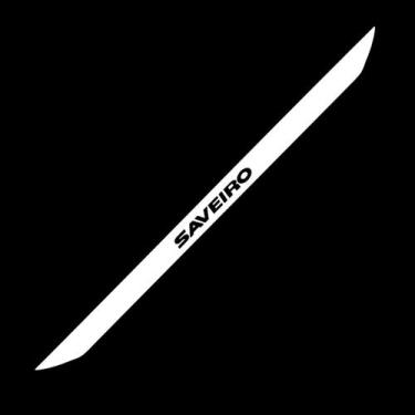 Imagem de Faixa Adesivo Saveiro G5 G6 Modelo 3 Branco - Jhow Adesivos