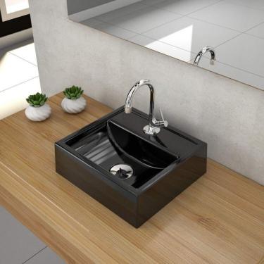 Imagem de Kit 3 Cubas Para Banheiro Q32w Compace Preto