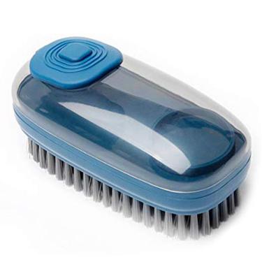 Imagem de Escova Dispenser Limpeza Multifuncional 3 Em 1 Reutilizavel Limpa Roupas Louças