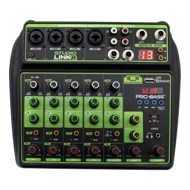 Imagem de Mesa De Som 8 Canais Bluetooth Com Interface Usb Studio...