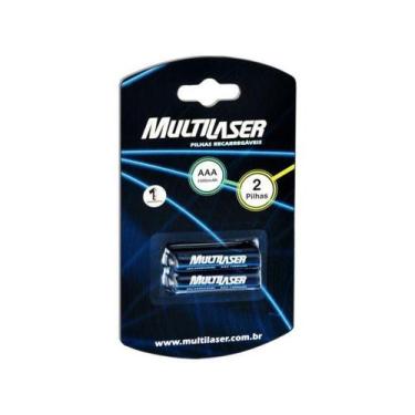 Imagem de Pilha Recarregável AAA CB051 Multilaser - 1000mAh 2 Unidades