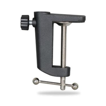 Imagem de Morsa/Base de Mesa p/Pedestal/Braço Articulado Microfone Studio,6 cm d