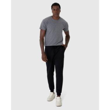 Imagem de Calça Moletom Masculino Sem flanela Malwee Ref. 97699, Preto, XGG