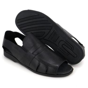 Imagem de Chinelo Masculino De Couro - GRANADO, Preto, 39