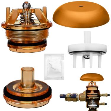 Imagem de Chunful Kit de reparo de capota e Poppet 905-212 pacote com kit de reparo de montagem de válvula de retenção de lubrificante de dossel compatível com Febco Preventor de fluxo traseiro modelo 765 e