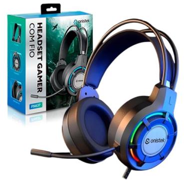 Imagem de Headset Gamer Fone de Ouvido com Microfone Flexivel P3 USB para Pc Notebook Smartphone Led RGB
